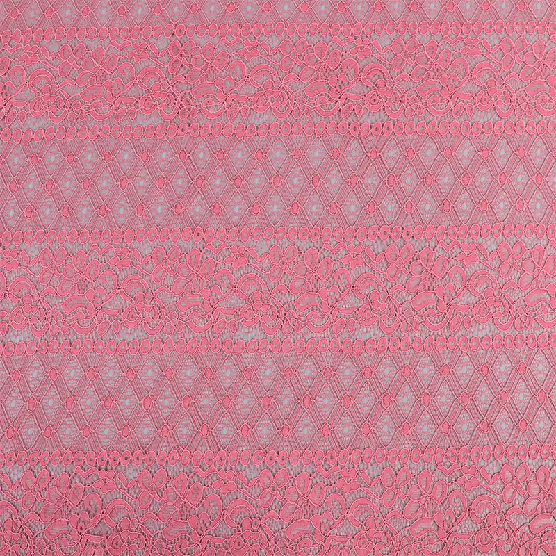 China Fabric for Shirt,Skirt Lace Knit Fabric Cotton Nylon Polyester Rayon Pink color buy from China wholesaler bulk order at wholesale price free worldwide shipping Alibaba