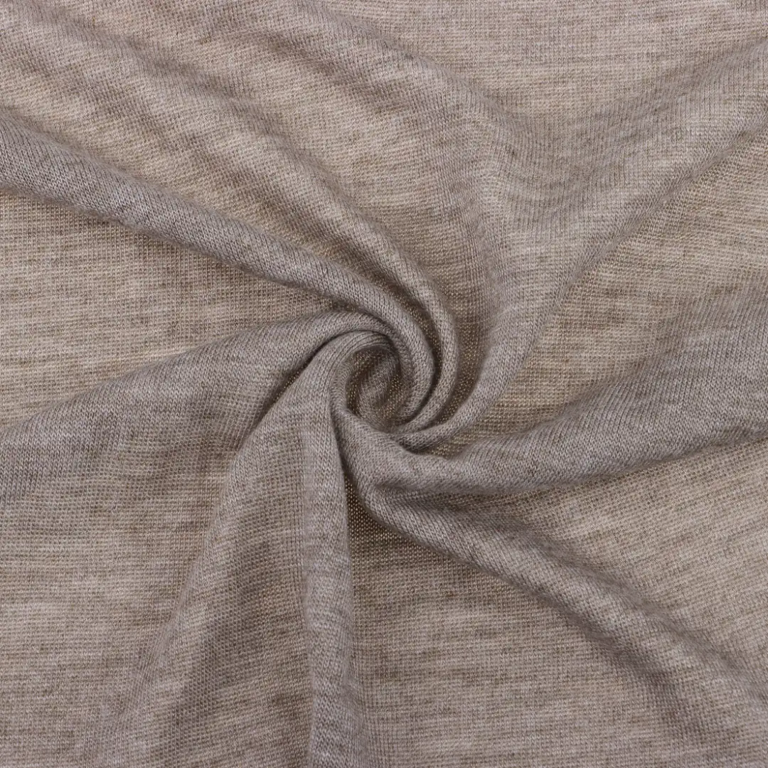 China Fabric for Loungewear Single Jersey Knit Fabric Wool Modal Brown color buy from China wholesaler bulk order at wholesale price free worldwide shipping Alibaba