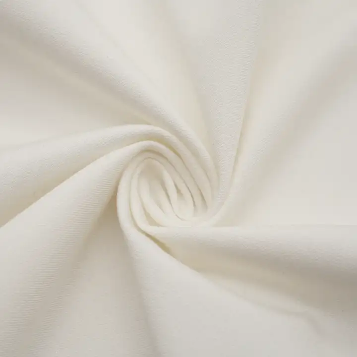 China Fabric for Pants,Suit Trouser,Suit Polyester/Rayon Twill Woven Blended Fabric Polyester Spandex Viscose Ivory color buy from China wholesaler bulk order at wholesale price free worldwide shipping Alibaba