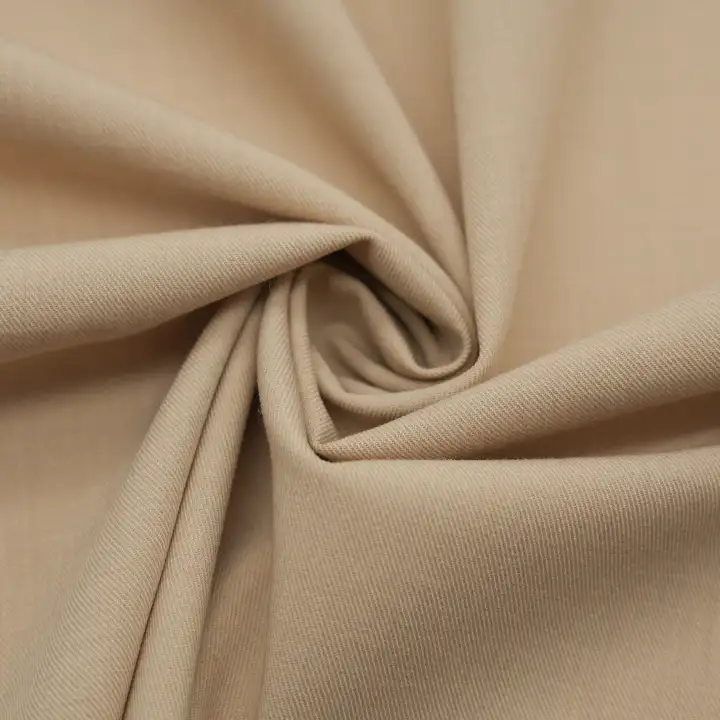 China Fabric for Shirt,Pants,Suit Trouser,Overcoat,Suit Polyester/Rayon Twill Woven Blended Fabric Polyester Spandex Viscose BURLY WOOD color buy from China wholesaler bulk order at wholesale price free worldwide shipping Alibaba