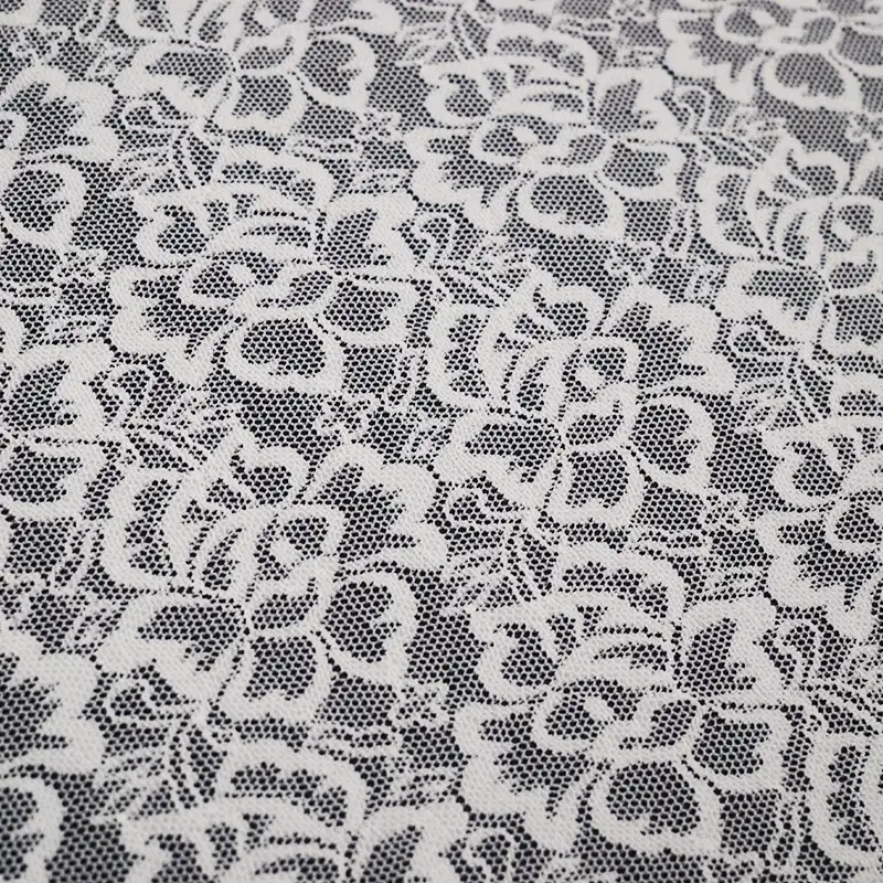 China Fabric for Shirt,Skirt Lace Knit Fabric Nylon Spandex White color buy from China wholesaler bulk order at wholesale price free worldwide shipping Alibaba