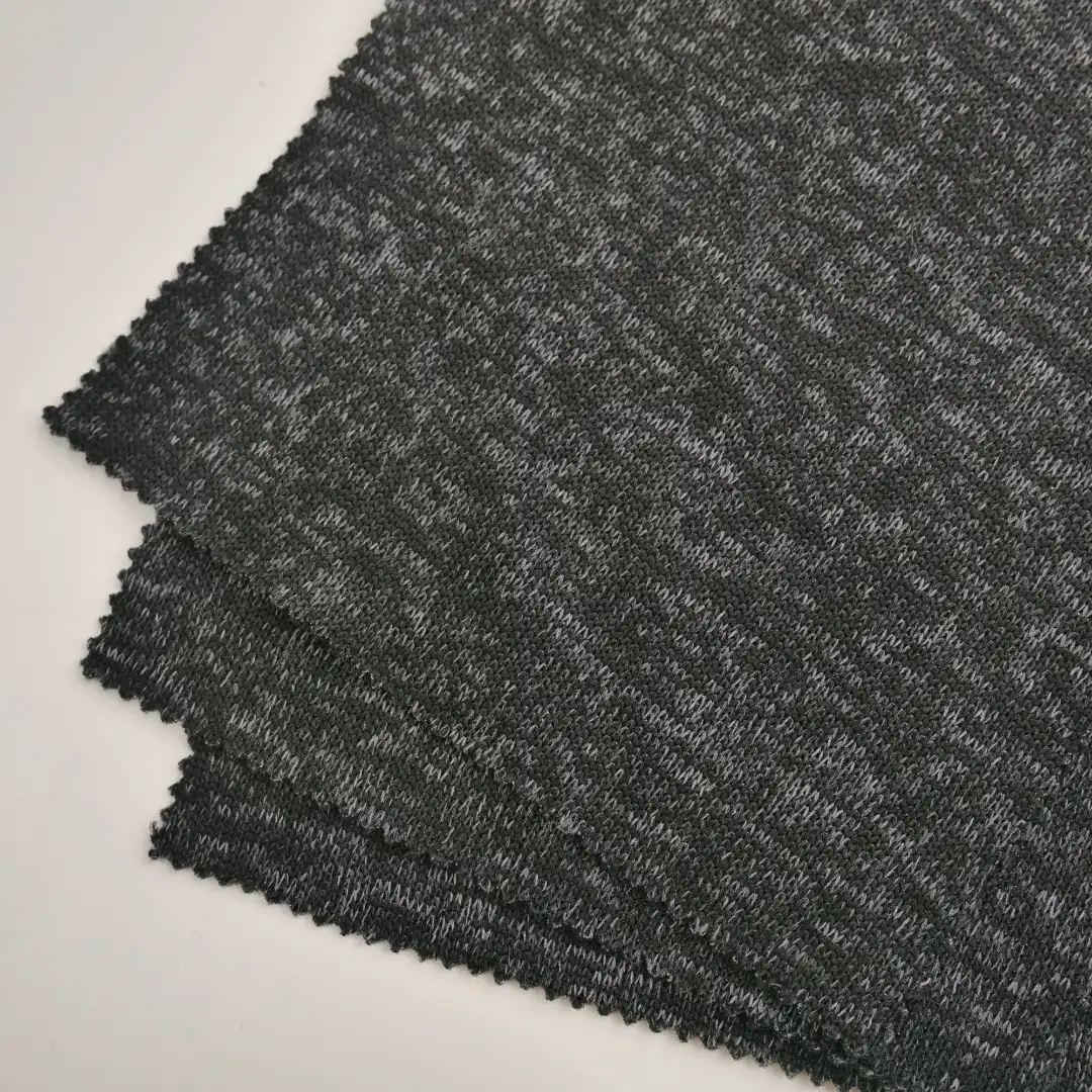 China Fabric for Hoodie,Open Cardigan ,Knitted Jacket  Fleece Knit Fabric Polyester Melange Color color buy from China wholesaler bulk order at wholesale price free worldwide shipping Alibaba