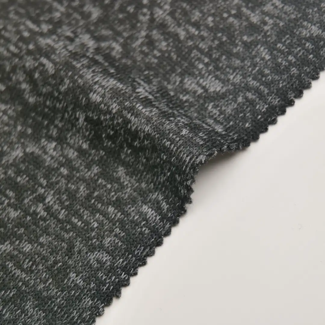 China Fabric for Hoodie,Open Cardigan ,Knitted Jacket  Fleece Knit Fabric Polyester Melange Color color buy from China wholesaler bulk order at wholesale price free worldwide shipping Alibaba