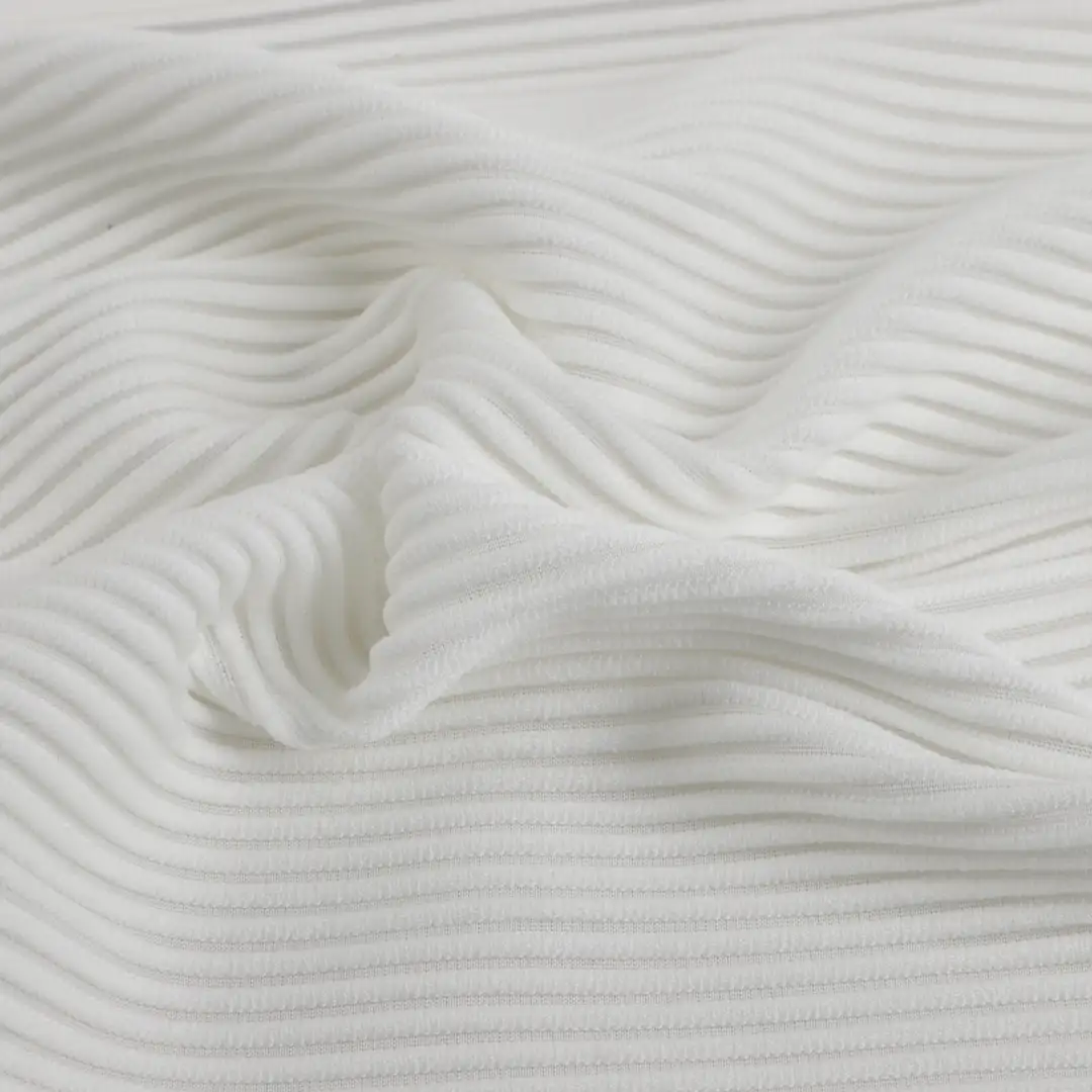 China Fabric for Jackets,Polo Shirt,Hoodie Polyester Jacquard Synthetic Woven Fabric Polyester Spandex WHITE color buy from China wholesaler bulk order at wholesale price free worldwide shipping Alibaba