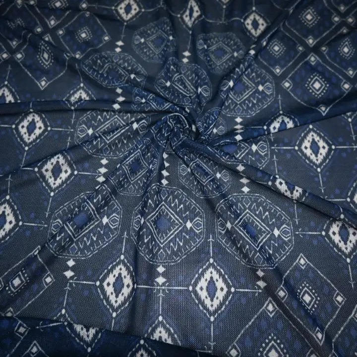 India Fabric for Blouse Polyester Spandex Mesh Knit Fabric Polyester Spandex Printed color buy from India wholesaler bulk order at wholesale price free worldwide shipping Alibaba