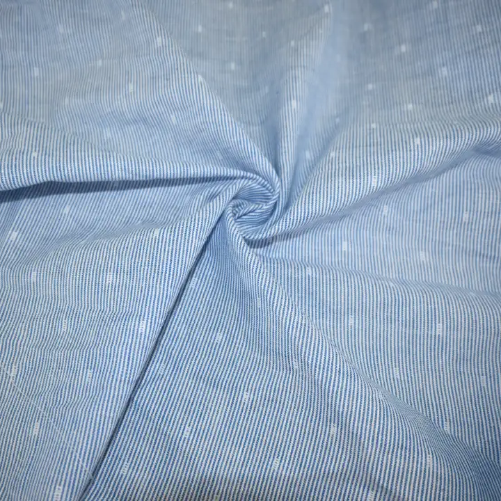 India Fabric for Skirt Cotton Butta Natural Woven Fabric Cotton Blue Stripe Butta color buy from India wholesaler bulk order at wholesale price free worldwide shipping Alibaba