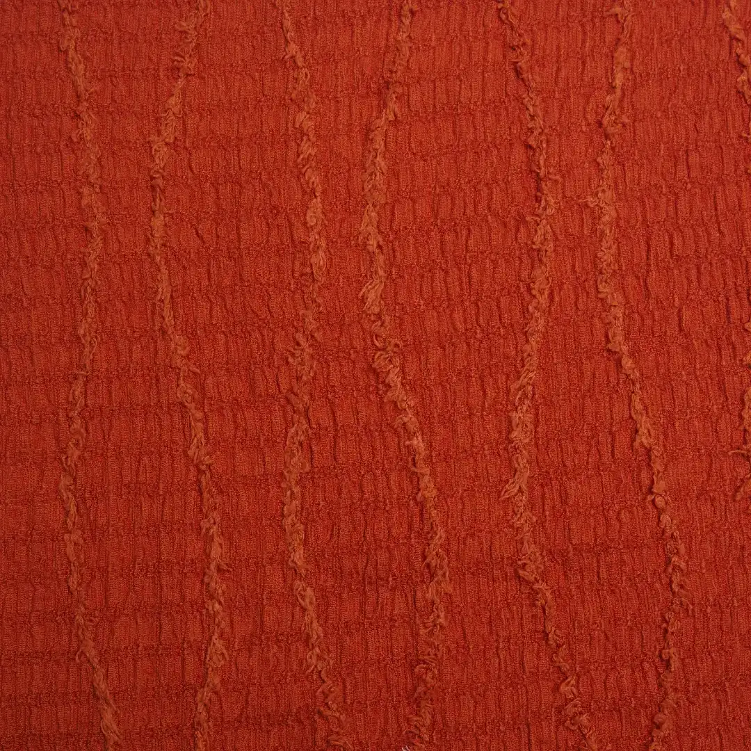 China Fabric for Dresses (Pullover)  Lace Knit Fabric Polyester Spandex Chestnut red color buy from China wholesaler bulk order at wholesale price free worldwide shipping Alibaba