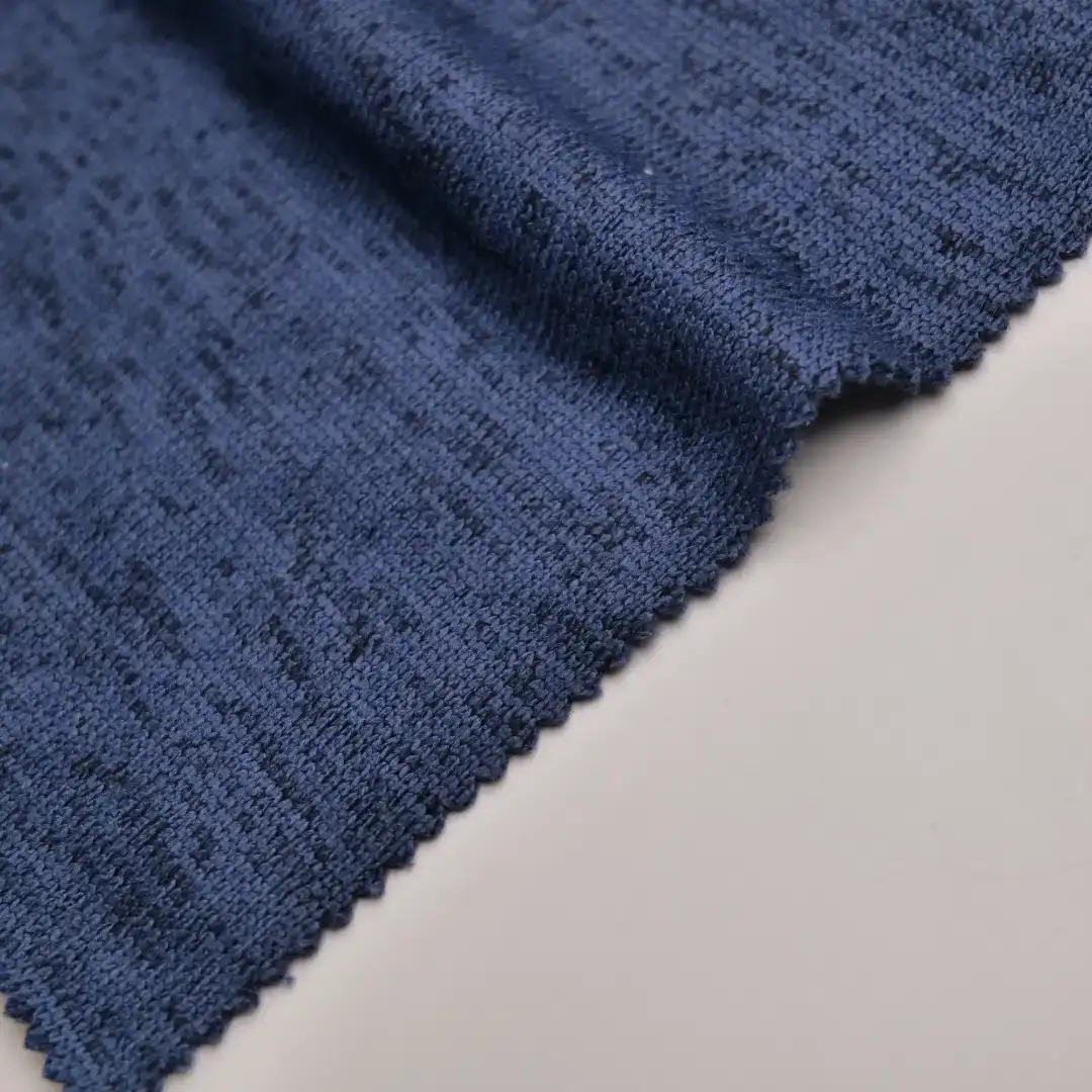 China Fabric for Open Cardigan ,Half-Zipper Cardigan  Hacci Knit Fabric Polyester blue color buy from China wholesaler bulk order at wholesale price free worldwide shipping Alibaba