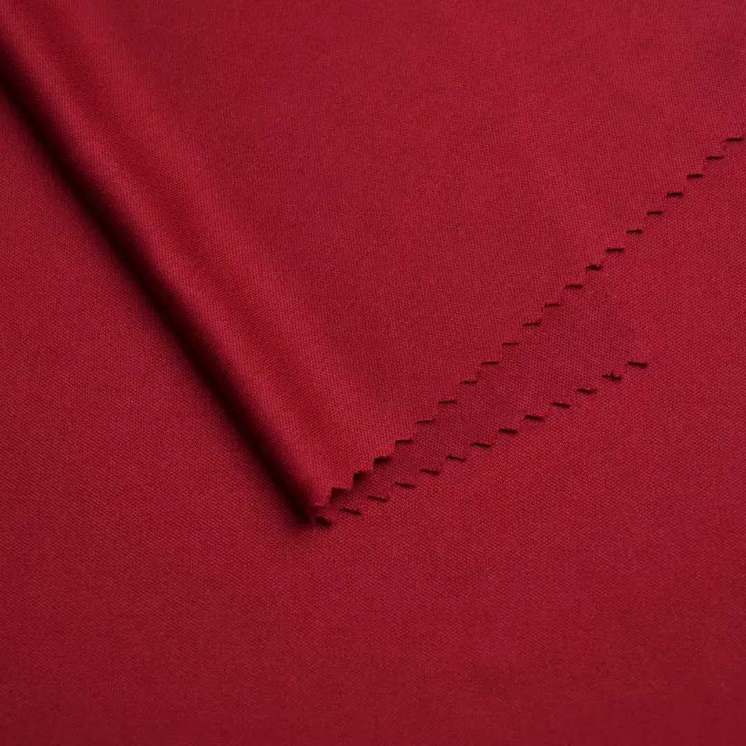 China Fabric for T-Shirt,Yoga Clothes,Yoga Pants,Sports Bras Interlock Knit Fabric Polyester Crimson red color buy from China wholesaler bulk order at wholesale price free worldwide shipping Alibaba