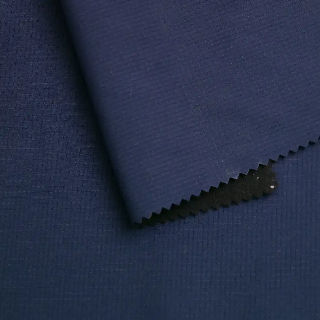 China Fabric for Jackets,Bomber jacket Four Stretch Woven Bonded With Polar Fleece Synthetic Woven Fabric Polyester Spandex Dark blue color buy from China wholesaler bulk order at wholesale price free worldwide shipping Alibaba