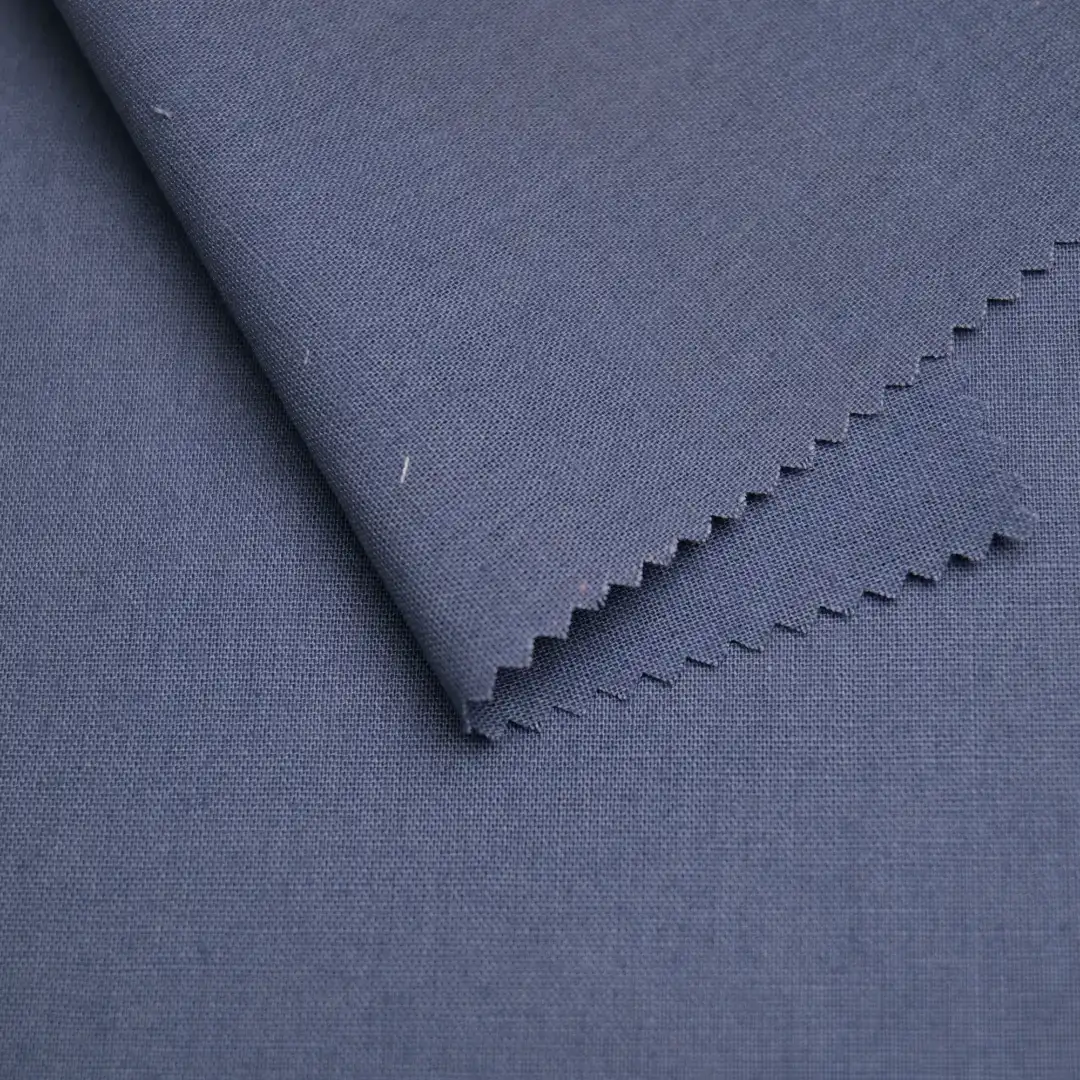 China Fabric for Jackets,Suit,Uniform Linen/Cotton Plain Natural Woven Fabric Cotton Linen blue color buy from China wholesaler bulk order at wholesale price free worldwide shipping Alibaba