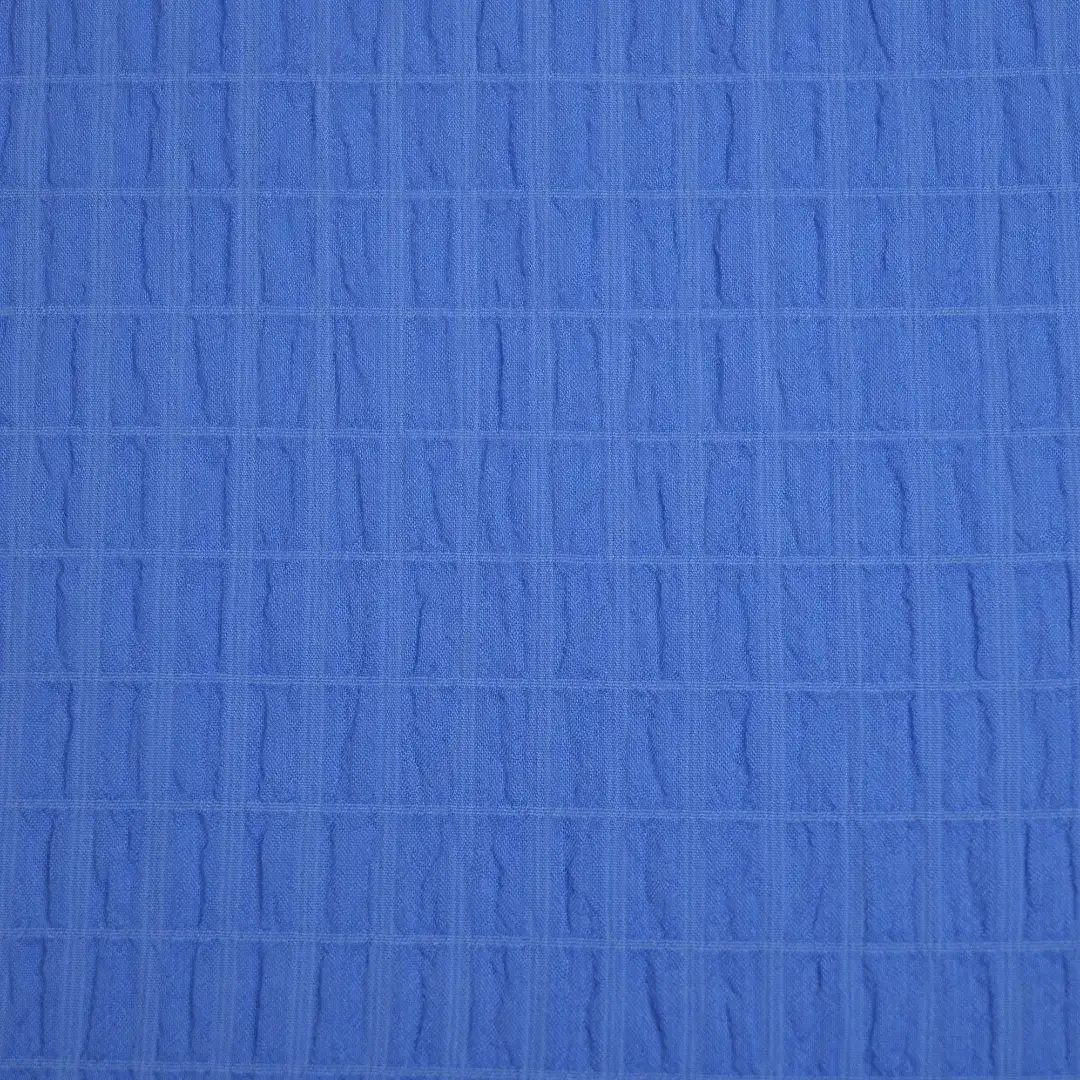 China Fabric for Shirt,Shirt Long Sleeve Button ,Shirt Half Sleeve Button  Cotton Crepe Natural Woven Fabric Polyester Spandex blue color buy from China wholesaler bulk order at wholesale price free worldwide shipping Alibaba