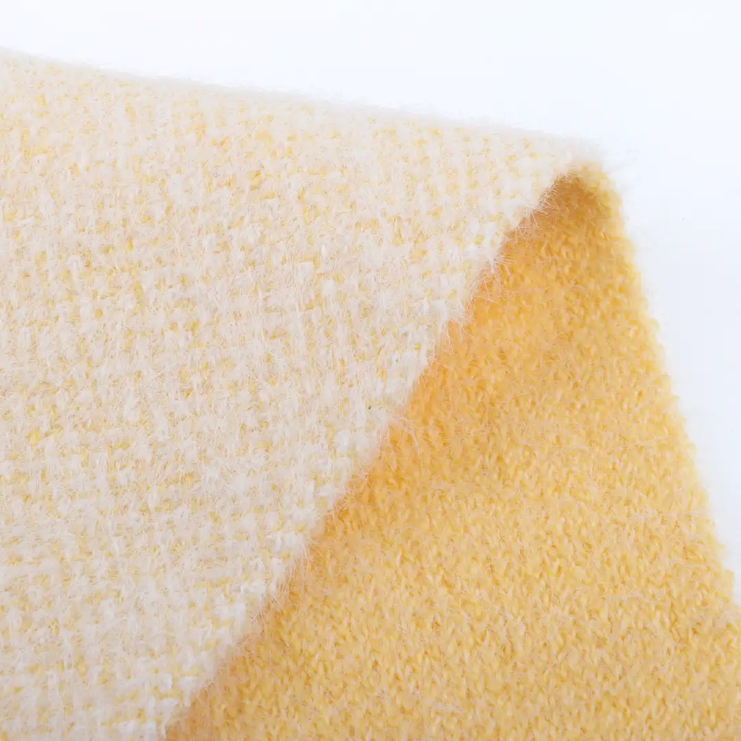 China Yarn for Ladies Vest (Sweater),Men’s Vest (Sweater),Open Cardigan (Sweater),Full-Zipper Cardigan (Sweater),Half-Zipper Cardigan (Sweater) Mossy Yarn Fancy Yarn BCI Cotton Recycled Polyester Nylon Spandex yellow color buy from China wholesaler bulk order at wholesale price free worldwide shipping Alibaba