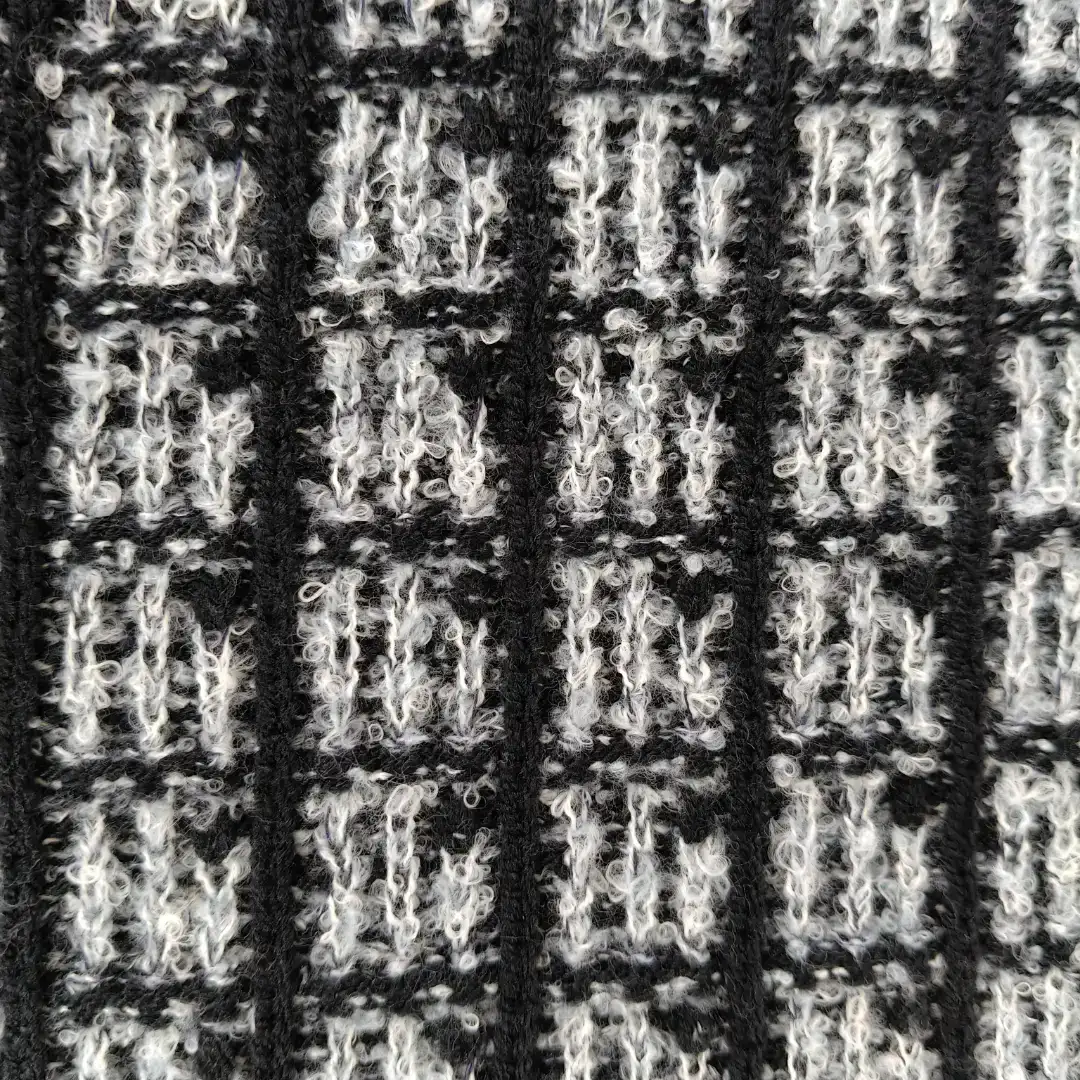 China Yarn for Shirt Long Sleeve Zipper (Sweater),Shirt Half Sleeve Button (Sweater),Shirt Half Sleeve Zipper (Sweater),Knitted Jacket (Sweater),Round Neck Pullover (Sweater) Boucle Yarn Fancy Yarn Polyester white black color buy from China wholesaler bulk order at wholesale price free worldwide shipping Alibaba