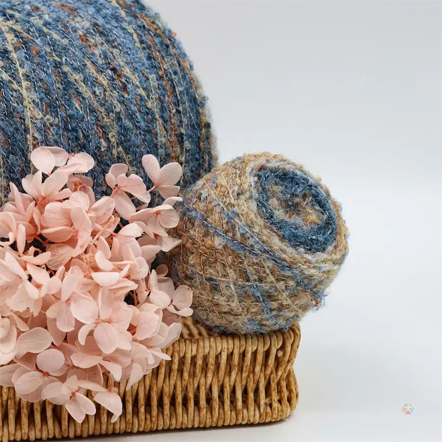 China Yarn for Ladies Vest (Sweater),Men’s Vest (Sweater),Open Cardigan (Sweater),Full-Zipper Cardigan (Sweater),Half-Zipper Cardigan (Sweater) Boucle Yarn Fancy Yarn Wool Acrylic Polyamide Polyester Spandex 34 color buy from China wholesaler bulk order at wholesale price free worldwide shipping Alibaba