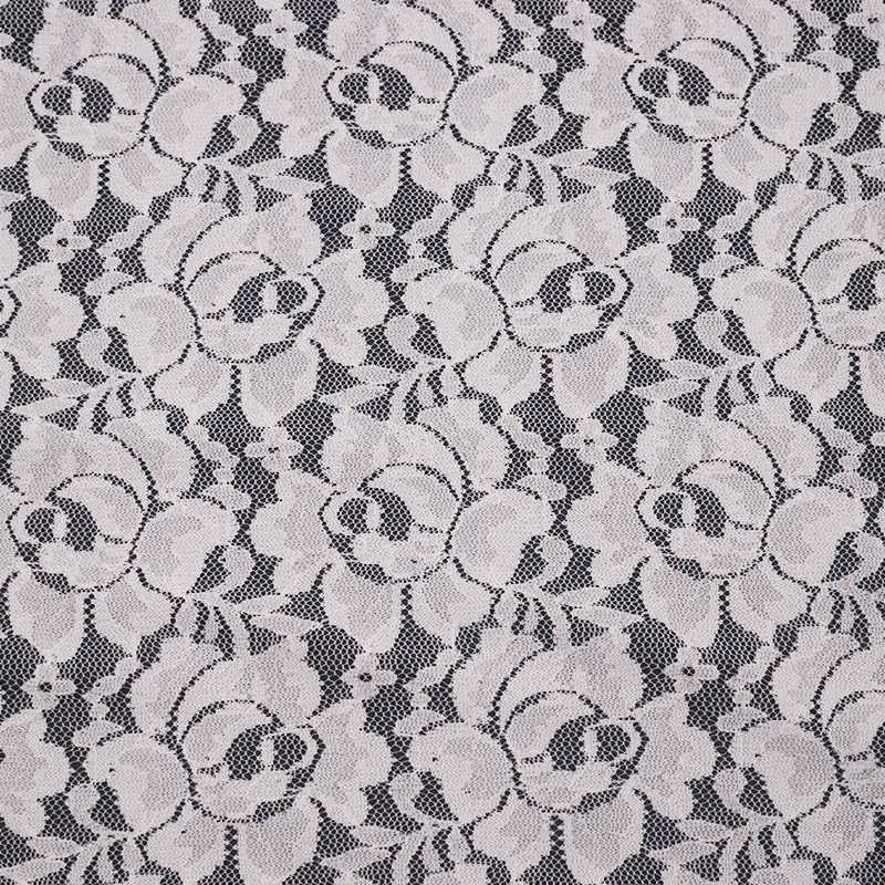 China Fabric for Shirt,Skirt Lace Knit Fabric Nylon Polyester White color buy from China wholesaler bulk order at wholesale price free worldwide shipping Alibaba