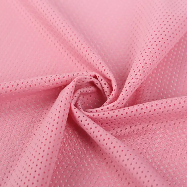 China Fabric for Yoga Pants,Swim shorts,Sports Bras Mesh Knit Fabric Polyester Spandex Pink color buy from China wholesaler bulk order at wholesale price free worldwide shipping Alibaba