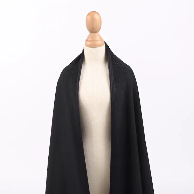 China Fabric for Swimsuits,Yoga Pants,Swim shorts,Sports Bras Weft Jacquard Knit Fabric Nylon Spandex Black color buy from China wholesaler bulk order at wholesale price free worldwide shipping Alibaba