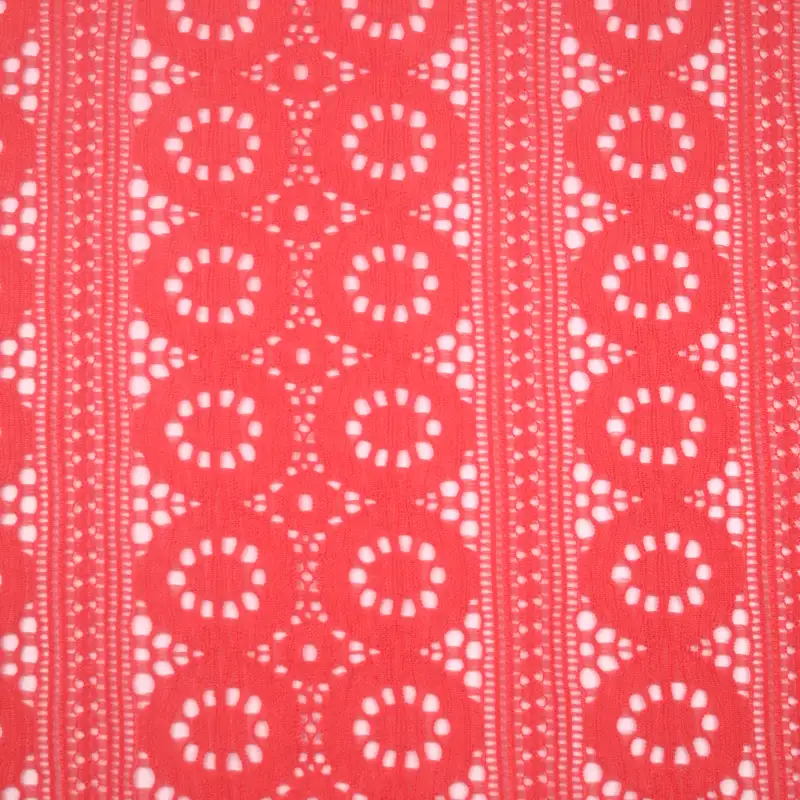 China Fabric for Shirt,T-Shirt,Skirt Lace Knit Fabric Nylon Spandex Salmon color buy from China wholesaler bulk order at wholesale price free worldwide shipping Alibaba