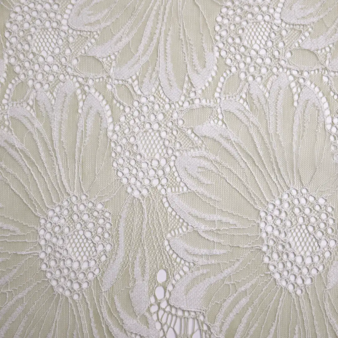 China Fabric for Skirt,Dresses (Pullover)  Lace Knit Fabric Cotton Nylon Green color buy from China wholesaler bulk order at wholesale price free worldwide shipping Alibaba