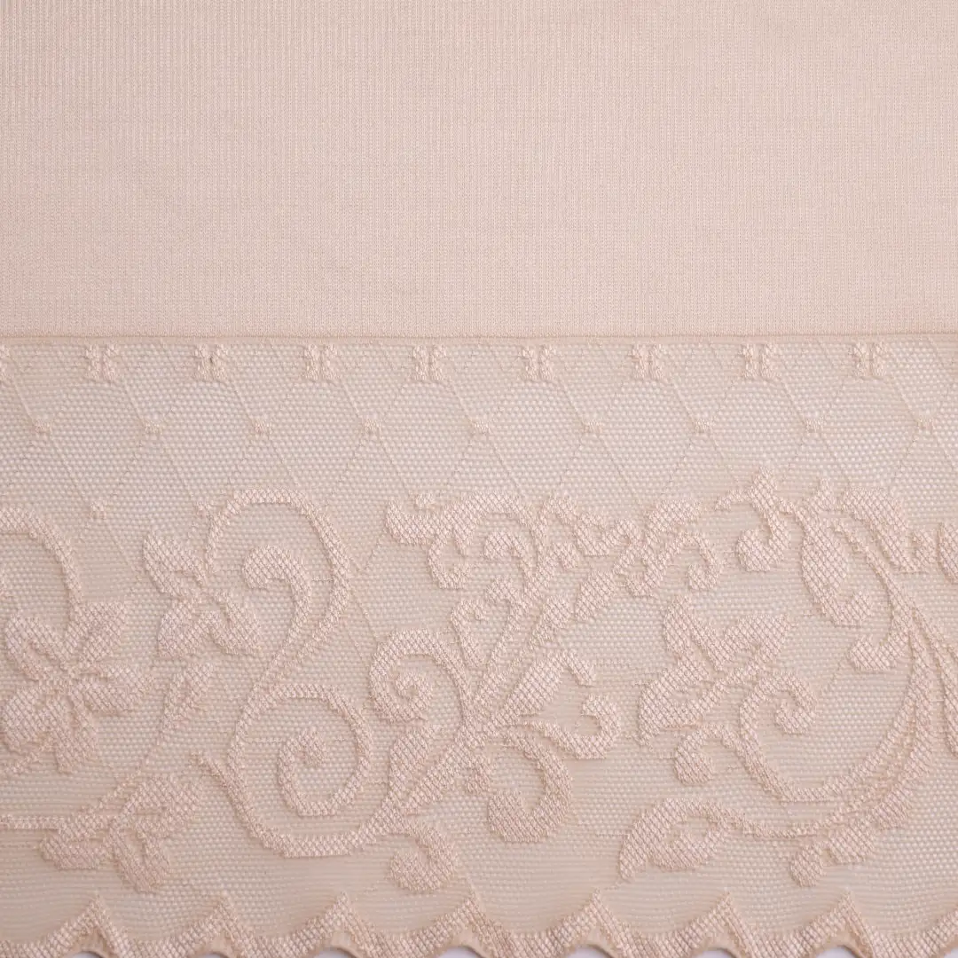 China Fabric for Skirt Lace Knit Fabric Nylon Spandex Salmon color buy from China wholesaler bulk order at wholesale price free worldwide shipping Alibaba