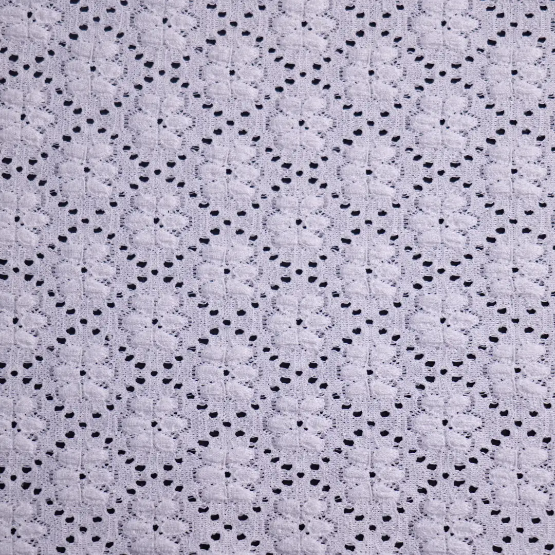 China Fabric for Polo Shirt,Skirt Lace Knit Fabric Spandex Polyester White color buy from China wholesaler bulk order at wholesale price free worldwide shipping Alibaba