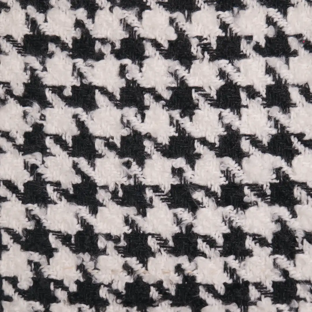 China Fabric for Overcoat Woolen Tweed Woolen Polyester white&black color buy from China wholesaler bulk order at wholesale price free worldwide shipping Alibaba