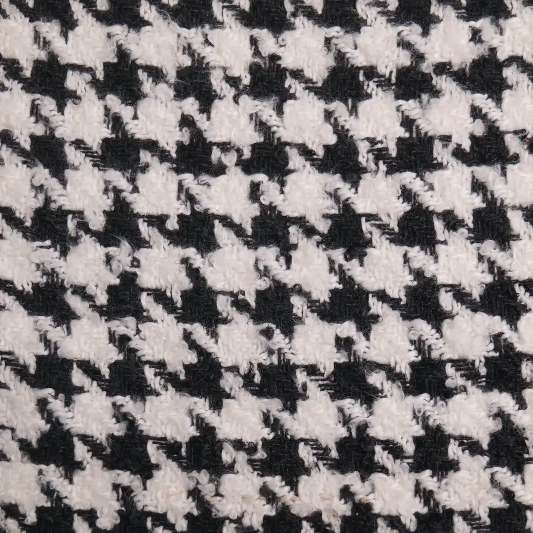 China Fabric for Overcoat Woolen Tweed Woolen Polyester white&black color buy from China wholesaler bulk order at wholesale price free worldwide shipping Alibaba