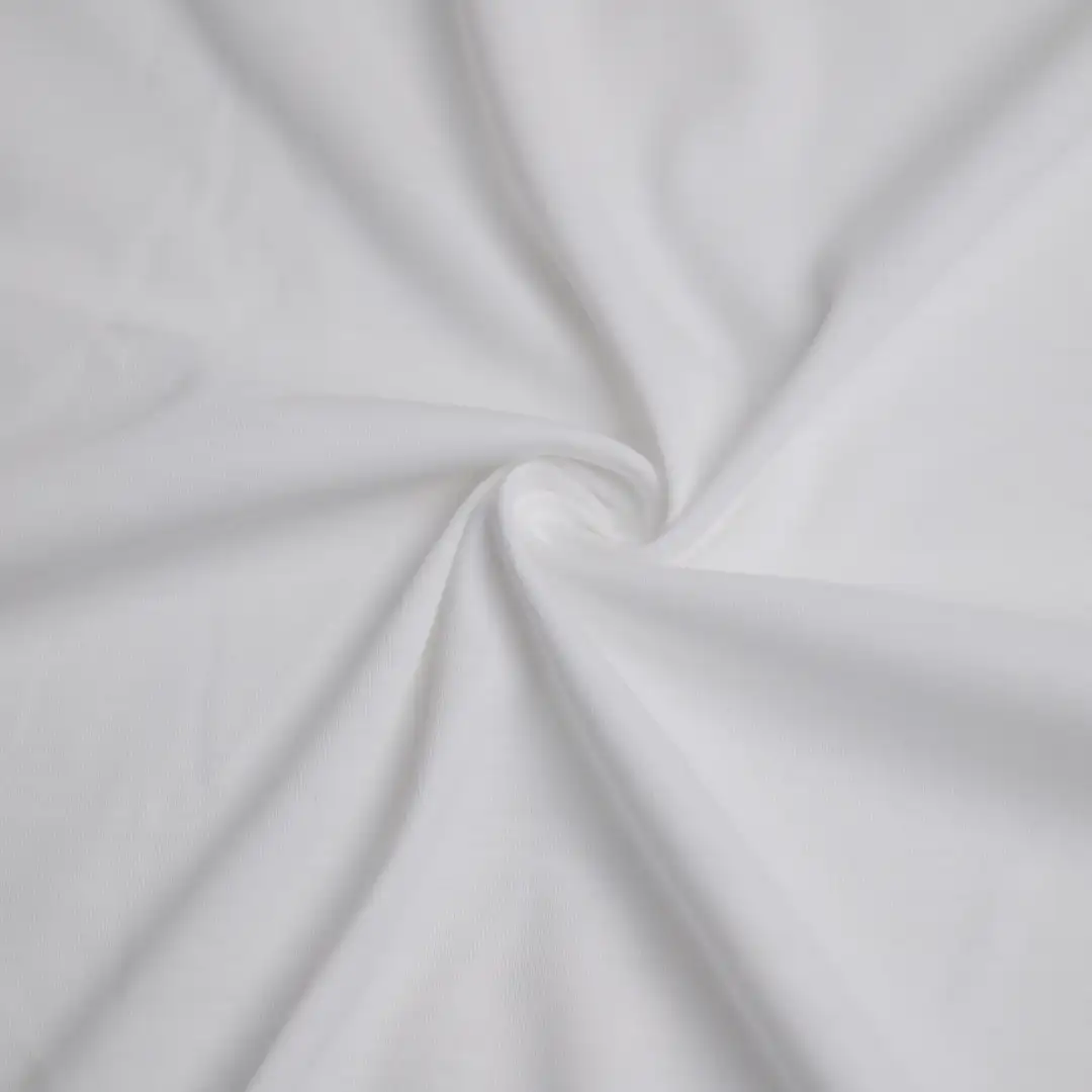 China Fabric for Polo Shirt,Crop Top Double-side fleece Knit Fabric Poly Lactic Acid（PLA) White color buy from China wholesaler bulk order at wholesale price free worldwide shipping Alibaba