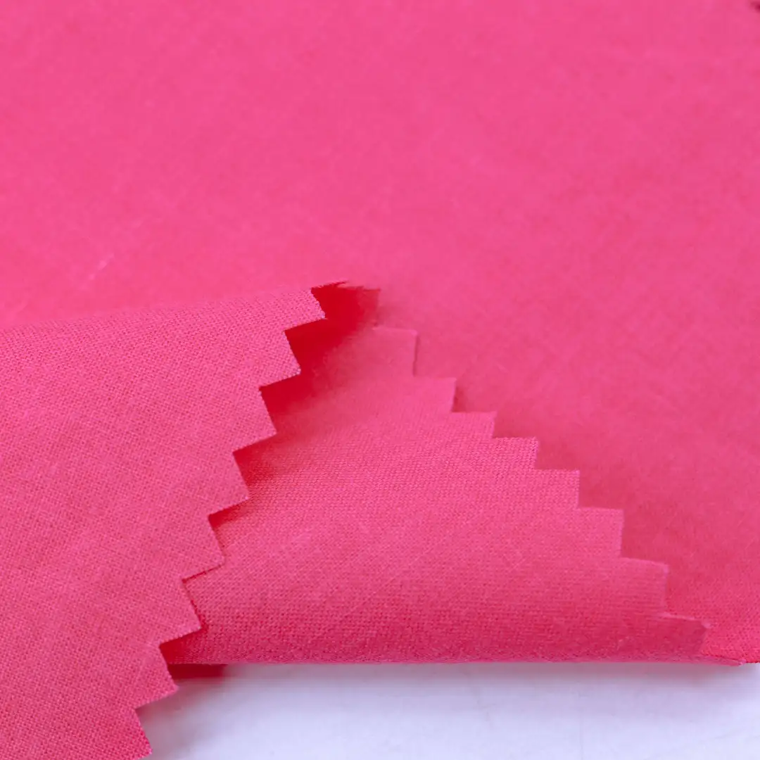 China Fabric for Blouse,Shirt Long Sleeve Button ,Shirt Half Sleeve Button  Tencel/Cotton Plain Natural Woven Fabric Tencel Cotton Crimson red color buy from China wholesaler bulk order at wholesale price free worldwide shipping Alibaba