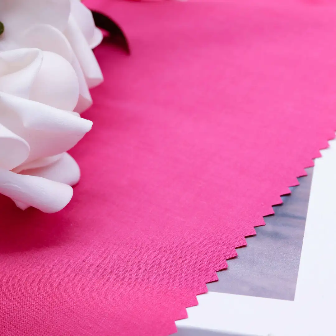 China Fabric for Blouse,Shirt Long Sleeve Button ,Shirt Half Sleeve Button  Tencel/Cotton Plain Natural Woven Fabric Tencel Cotton Crimson red color buy from China wholesaler bulk order at wholesale price free worldwide shipping Alibaba