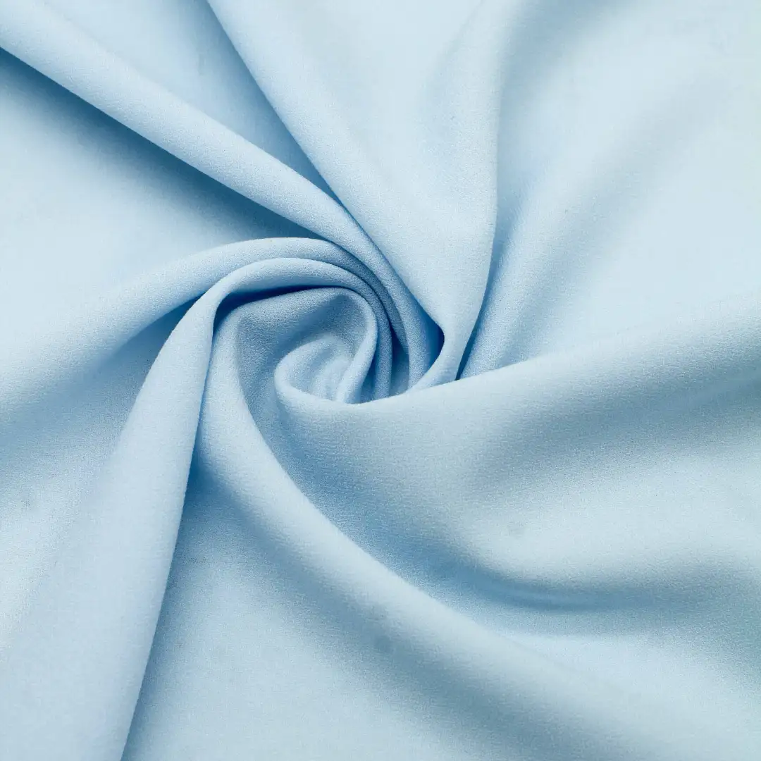 China Fabric for Blouse Cotton Plain Natural Woven Fabric Acetate Polyester blue color buy from China wholesaler bulk order at wholesale price free worldwide shipping Alibaba