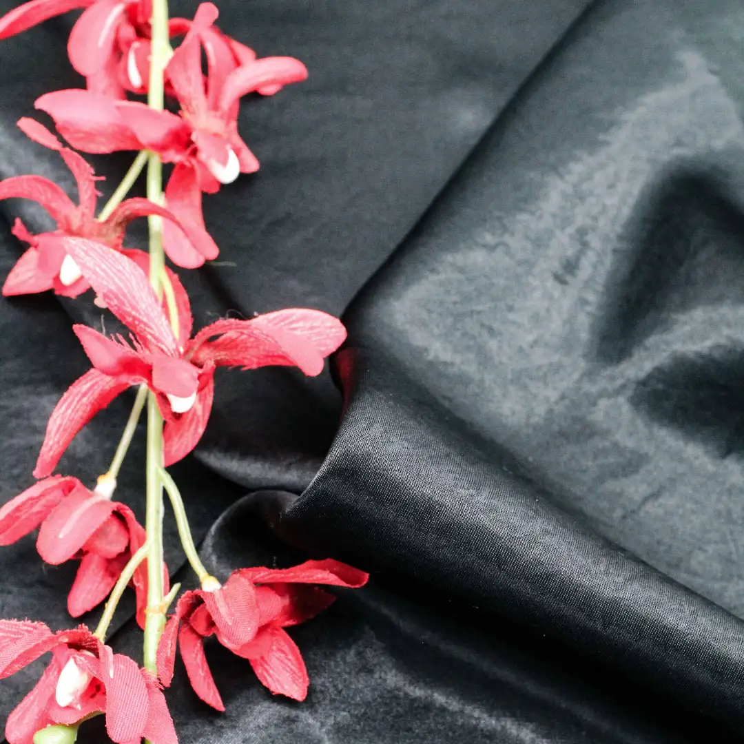 China Fabric for Blouse Cotton Plain Natural Woven Fabric Acetate black color buy from China wholesaler bulk order at wholesale price free worldwide shipping Alibaba