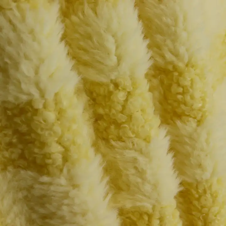 China Fabric for Crop Top Tricot Brush Knit Fabric Polyester YELLOW color buy from China wholesaler bulk order at wholesale price free worldwide shipping Alibaba