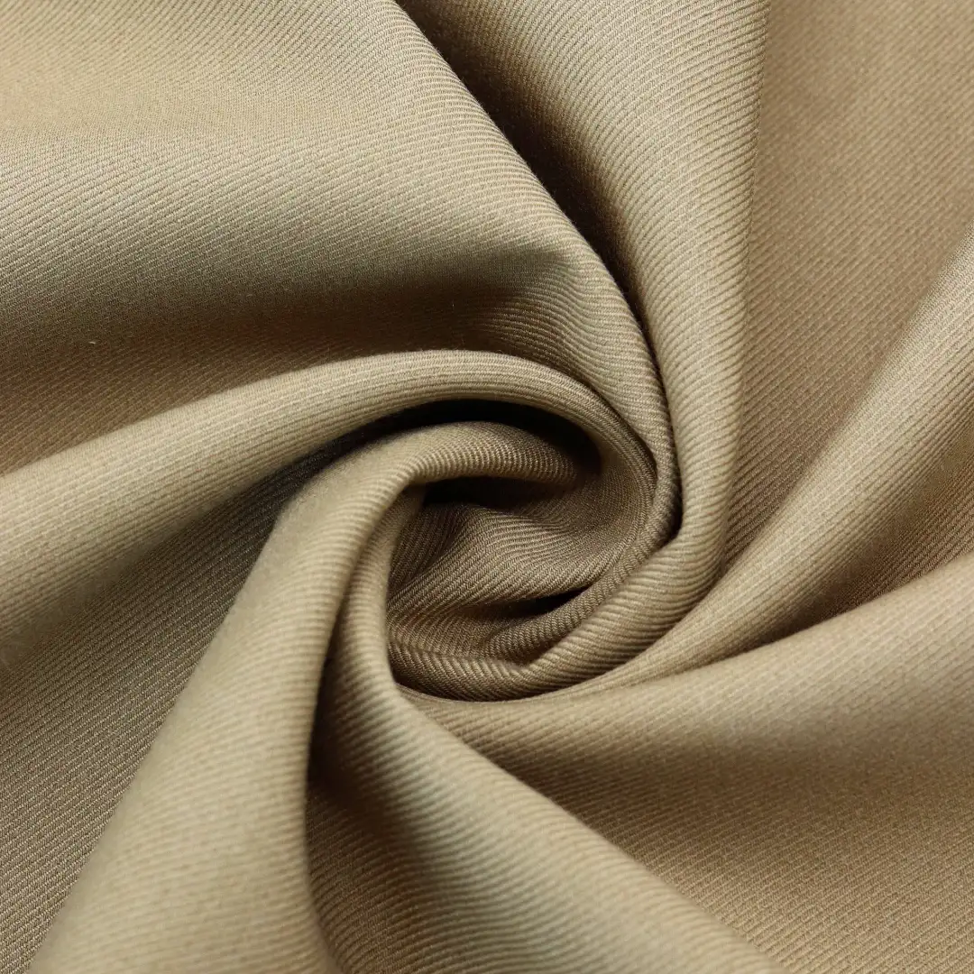 China Fabric for Pants,Blazer,Suit Polyester/Rayon Twill Woven Blended Fabric Polyester Rayon Spandex brown color buy from China wholesaler bulk order at wholesale price free worldwide shipping Alibaba