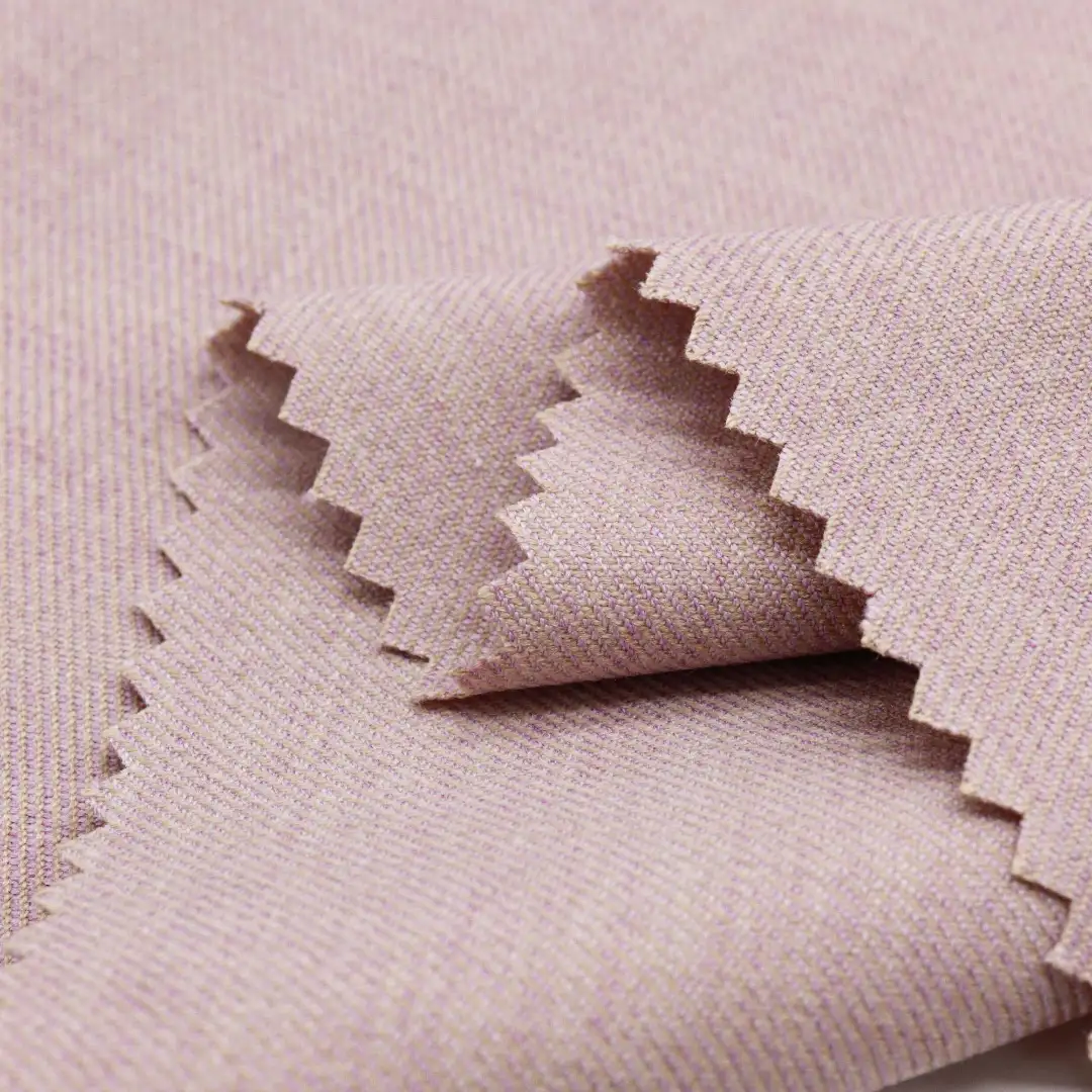 China Fabric for Pants,Blazer,Suit Polyester/Rayon Twill Woven Blended Fabric Polyester Rayon Spandex pink color buy from China wholesaler bulk order at wholesale price free worldwide shipping Alibaba
