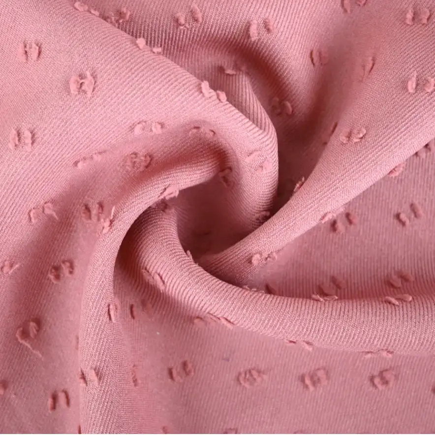 India Fabric for Blazer,Skirt,Suit Polyester Butta Synthetic Woven Fabric Polyester Dusty Rose color color buy from India wholesaler bulk order at wholesale price free worldwide shipping Alibaba