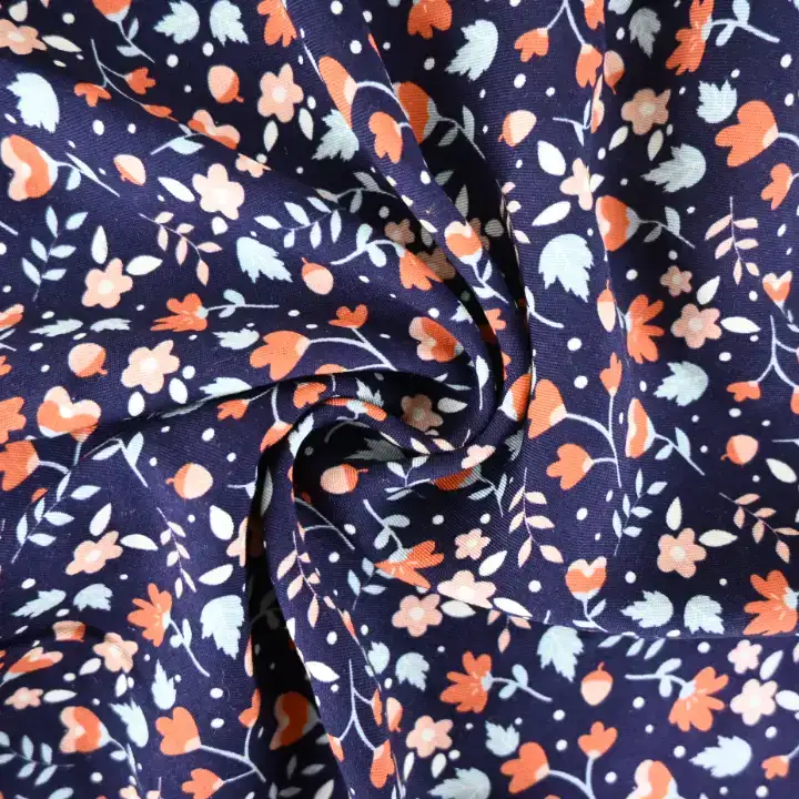India Fabric for Shirt,Crop Top,Skirt,Over Shirt Rayon Twill Print Natural Woven Fabric Rayon Printed color buy from India wholesaler bulk order at wholesale price free worldwide shipping Alibaba
