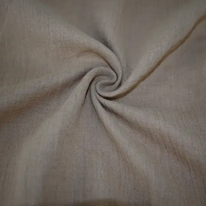 India Fabric for Pajamas Cotton Double Layer Natural Woven Fabric Cotton Tan color buy from India wholesaler bulk order at wholesale price free worldwide shipping Alibaba