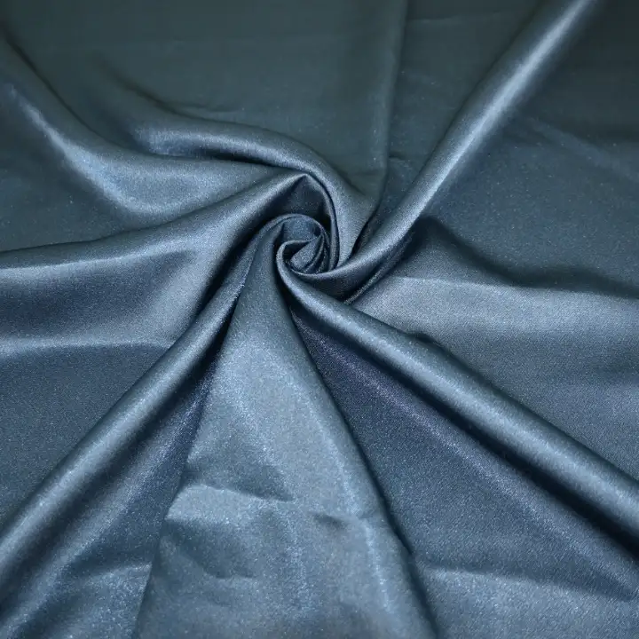 India Fabric for Blouse Polyester Satin Synthetic Woven Fabric RecyclePolyester Off White color buy from India wholesaler bulk order at wholesale price free worldwide shipping Alibaba