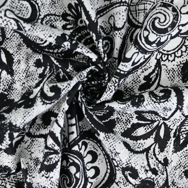 India Fabric for Crop Top Schiffli Synthetic Woven Fabric Cotton Printed color buy from India wholesaler bulk order at wholesale price free worldwide shipping Alibaba
