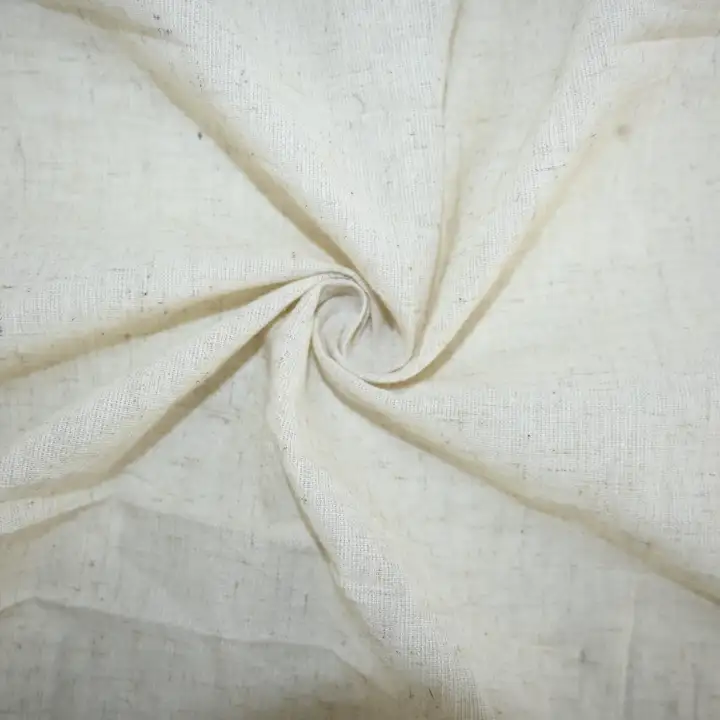 India Fabric for Shirt Linen/Cotton Plain Natural Woven Fabric Cotton Linen Natural color buy from India wholesaler bulk order at wholesale price free worldwide shipping Alibaba