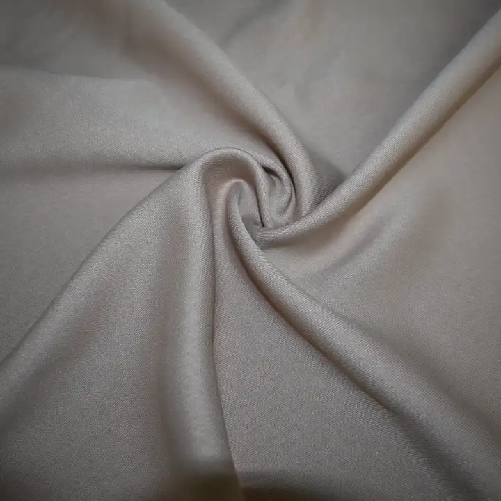 India Fabric for Shirt Polyester Satin Synthetic Woven Fabric Polyester Peach color buy from India wholesaler bulk order at wholesale price free worldwide shipping Alibaba