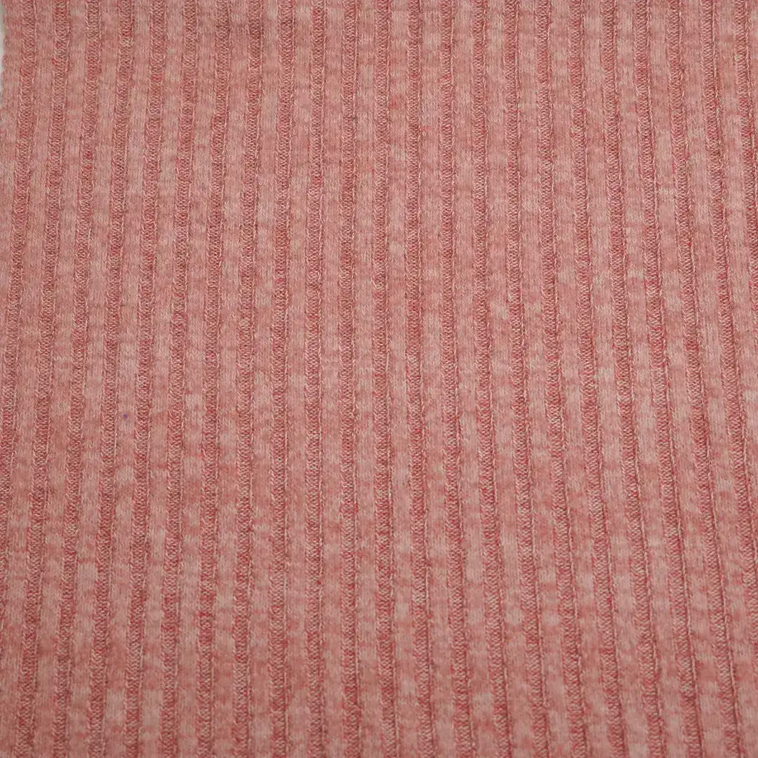 China Fabric for Open Cardigan ,Dresses (Cardigan Button)  Rib Knit Fabric Polyester Rayon Spandex Pale red color buy from China wholesaler bulk order at wholesale price free worldwide shipping Alibaba