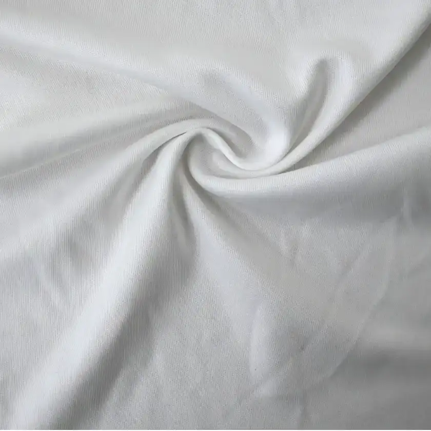 China Fabric for T-Shirt,Polo Shirt Interlock Knit Fabric Polyester white color buy from China wholesaler bulk order at wholesale price free worldwide shipping Alibaba