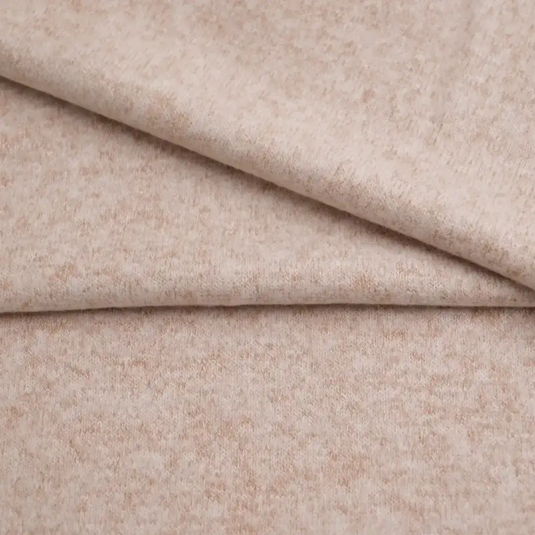 China Fabric for Ladies Vest ,Open Cardigan  Hacci Knit Fabric Rayon Polyester Spandex Light brown color buy from China wholesaler bulk order at wholesale price free worldwide shipping Alibaba