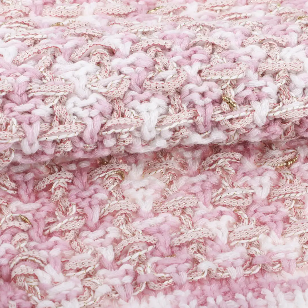 China Yarn for Knitted Jacket (Sweater),Round Neck Pullover (Sweater),Crew Neck Pullover (Sweater),Crop Top Pullover (Sweater) Tubular Tape Yarn Fancy Yarn Cotton Nylon pink color buy from China wholesaler bulk order at wholesale price free worldwide shipping Alibaba