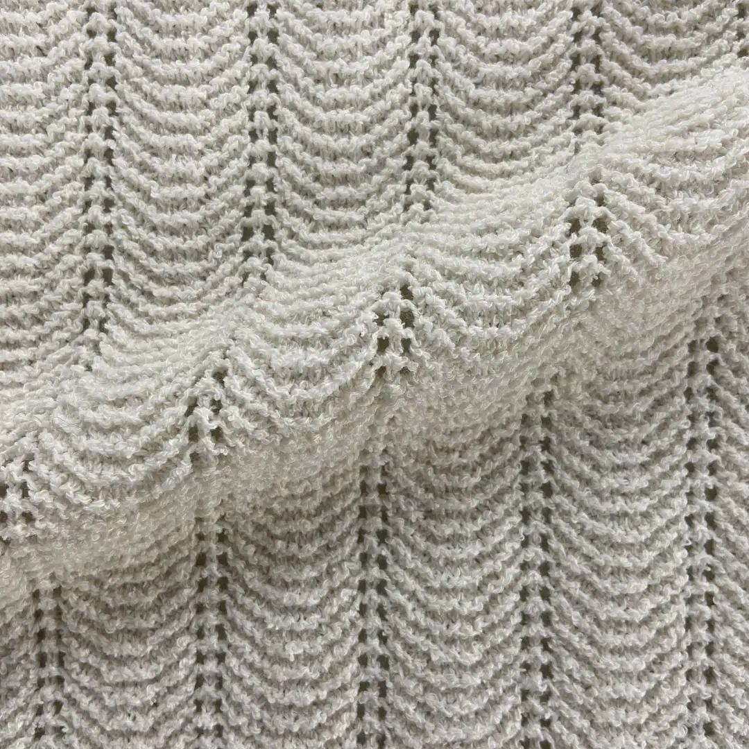 China Yarn for Open Cardigan (Sweater),Round Neck Pullover (Sweater),Crop Top Pullover (Sweater) Boucle Yarn Fancy Yarn BCI Cotton Recycled Polyester 白色 color buy from China wholesaler bulk order at wholesale price free worldwide shipping Alibaba