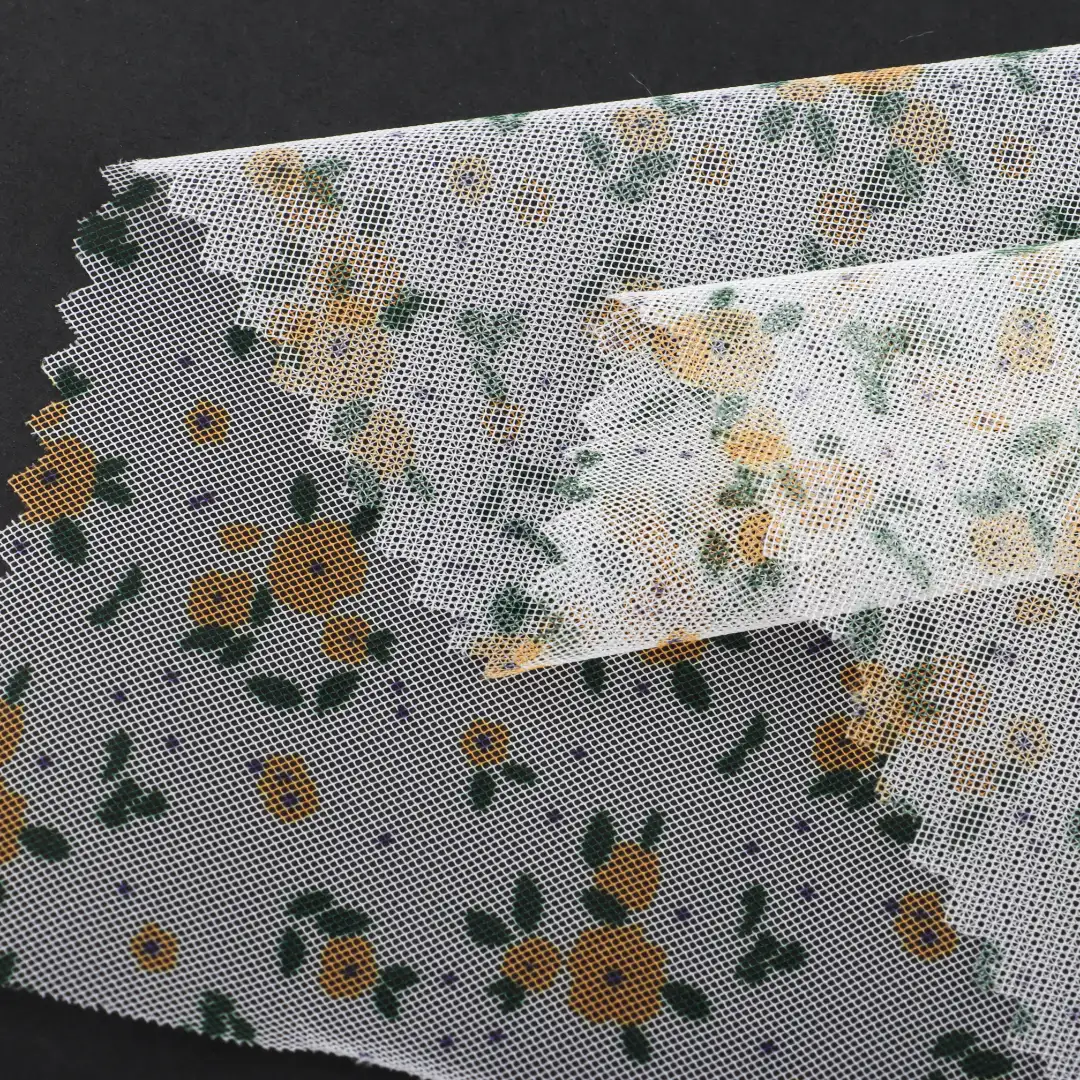 China Fabric for Skirt Mesh Knit Fabric Polyester Printing color buy from China wholesaler bulk order at wholesale price free worldwide shipping Alibaba