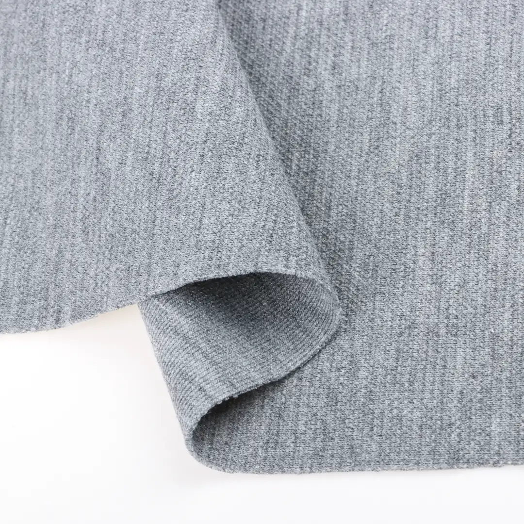 China Fabric for T-Shirt,Shorts,Overcoat Pique Knit Fabric Polyester Rayon Grey color buy from China wholesaler bulk order at wholesale price free worldwide shipping Alibaba